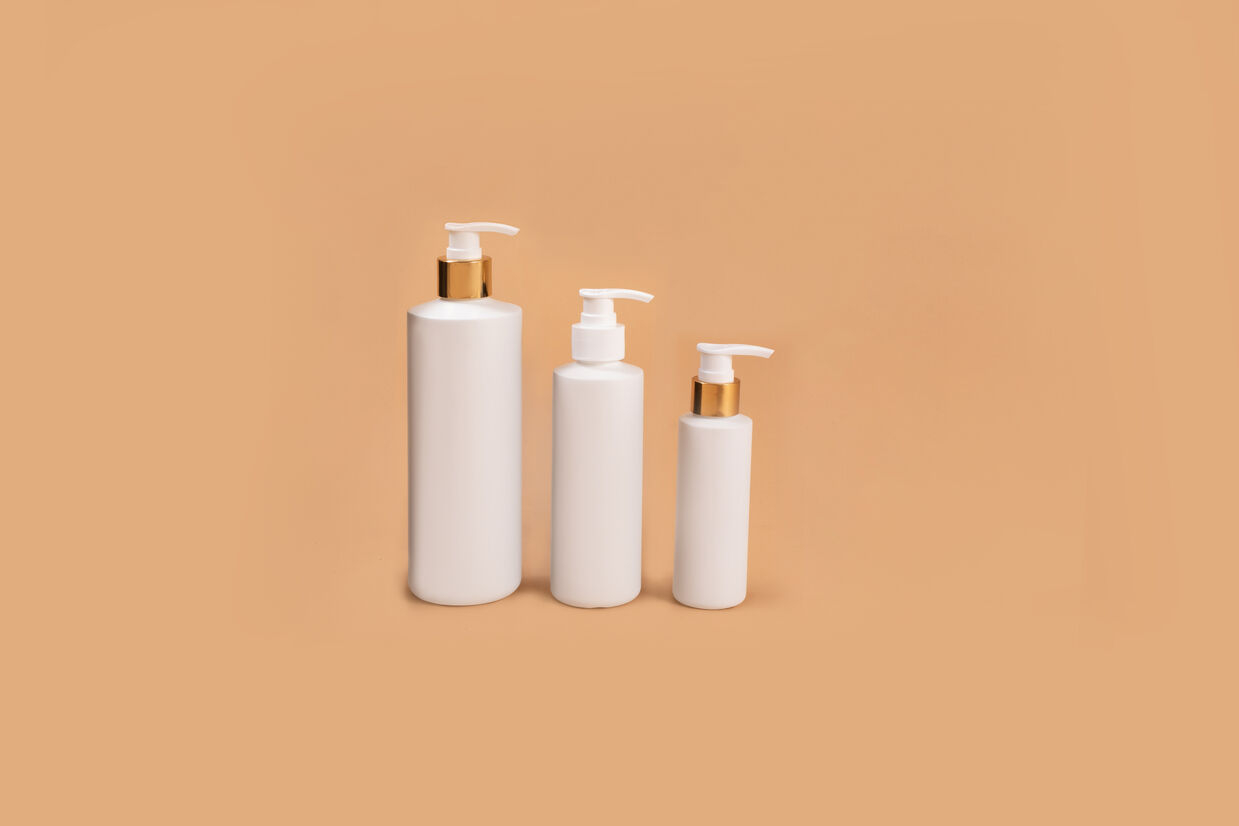 White Tulip Shape Bottle with Dispenser Pump